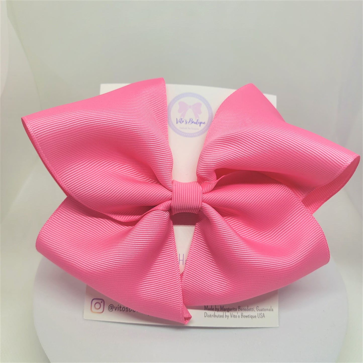 Large Hot Pink  Hair Bow