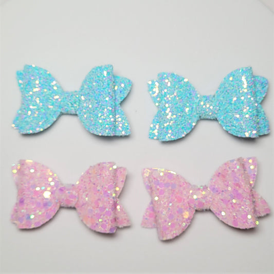 Blue and Pink Dolly Hairbow Set