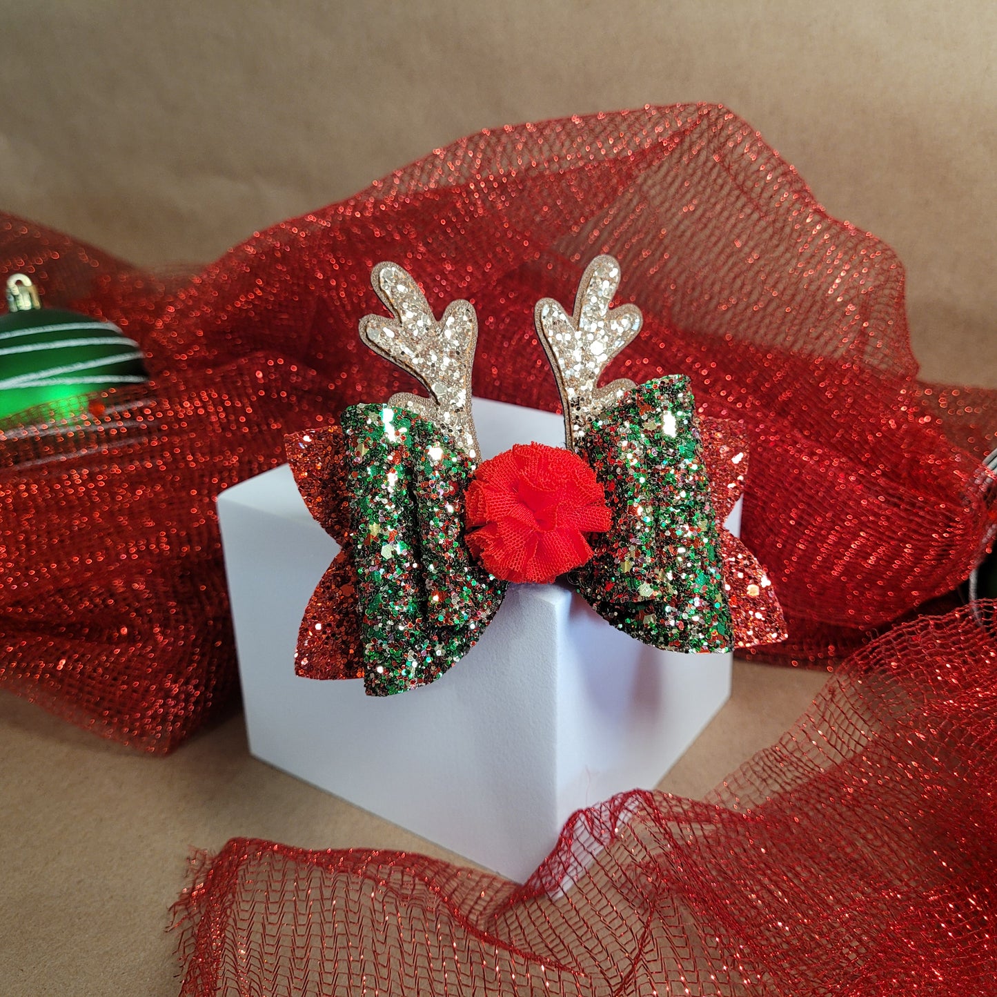 Reindeer  Classic HairBow